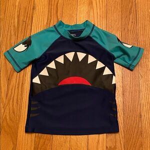 Blue and Green Swim t-shirt size 2